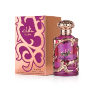 lattafa-habik-for-women-perfume-bottle-beside-box-against-white-background-copia HABIK FOR WOMAN